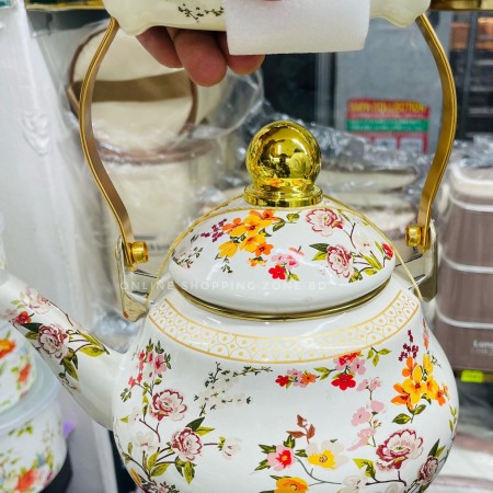 Luxury Floral Ceramic Teapot (1.5 Liter)